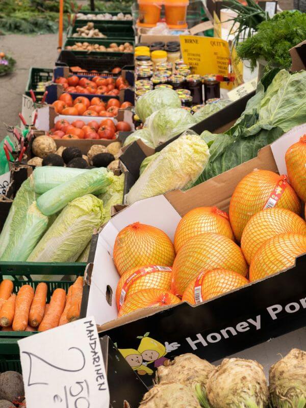 Frische Gemüse und Obst - Görlitz Wochenmarkt