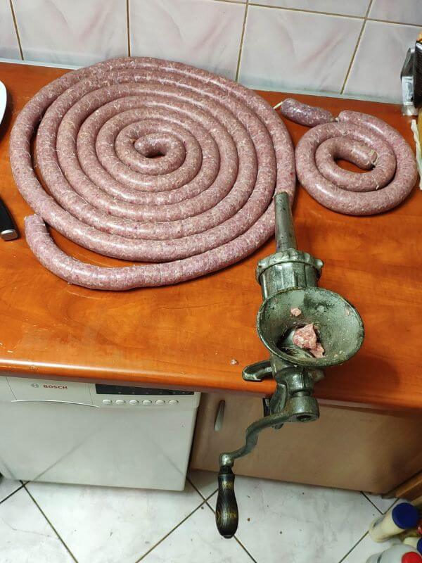 Görlitz Wochenmarkt - selbstgemachte Wurst