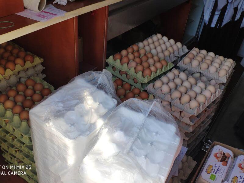 Wochenmarkt Görlitz - frische Eier